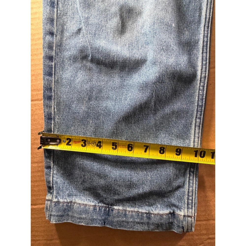 Hollister Super Baggy Jeans Mens 28x27 Blue Wide Leg Skater Denim 28x30 Tag - Picture 8 of 12